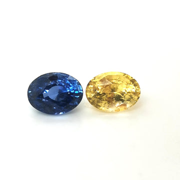 Fancy Pair - 10,74ct - No Heat