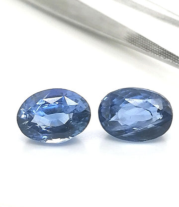 36497 - Pair -  7,86 ct. - 10,3 x 7,5 mm  - No Heat