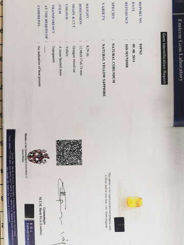 38160 - 8,29 ct - 13 x 9,4 mm - No Heat