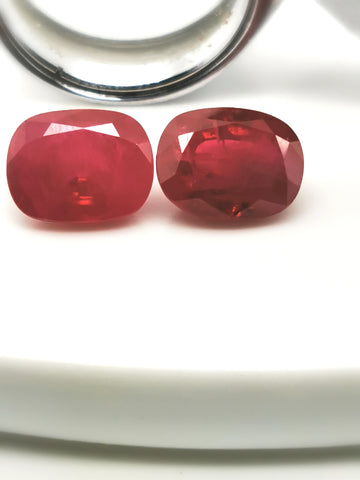 4217 - Pair - 6,91 ct - 9,6 x 7,7 mm