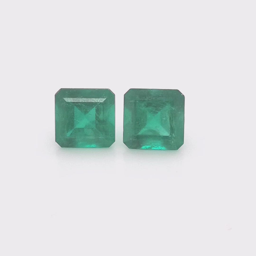 2339 - Pair - 6,32ct GRS Muzo Green Colombia