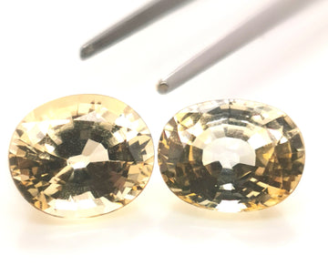 7305 - Pair - 13,86 ct. - 12,5 x 10,5 mm -