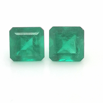 2339 - Pair - 6,32ct GRS Muzo Green Colombia