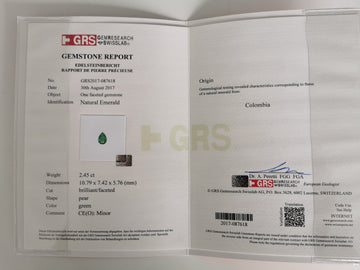 18062 - Set - 9,08ct  - Colombia GRS minor