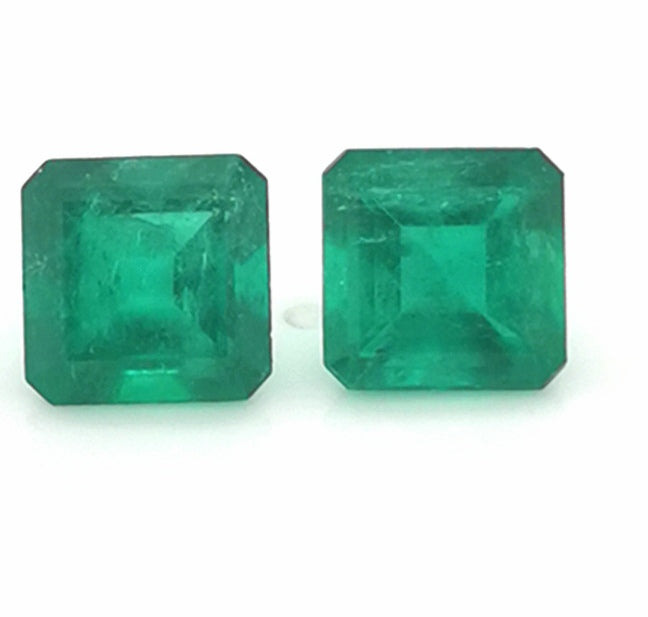 2339 - Pair - 6,32ct GRS Muzo Green Colombia