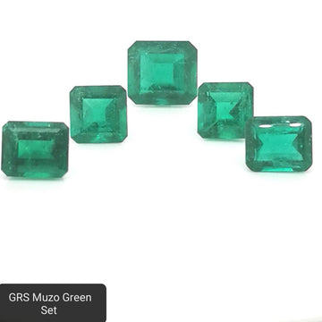 19,50ct -  GRS Muzo Green Set Colombia